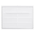 Harper & Bright Designs Full Size Murphy Bed Space - Saving Foldable Wooden Wall Bed with a Shelf for Guest Room Home Office, Gray