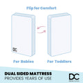 Delta Children Winter Breeze Mattress - Breathable Baby Crib and Toddler Mattress W Cloud Core. Machine Washable Cover. GREENGUARD Gold. Waterproof. Sustainably Sourced Fiber Core. Artic Blue/White