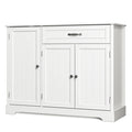 Coffee Bar, Lofka 42" Kitchen Storage Cabinet, Sideboard Buffet Cabinet with 8 Shelves, 1 Drawer