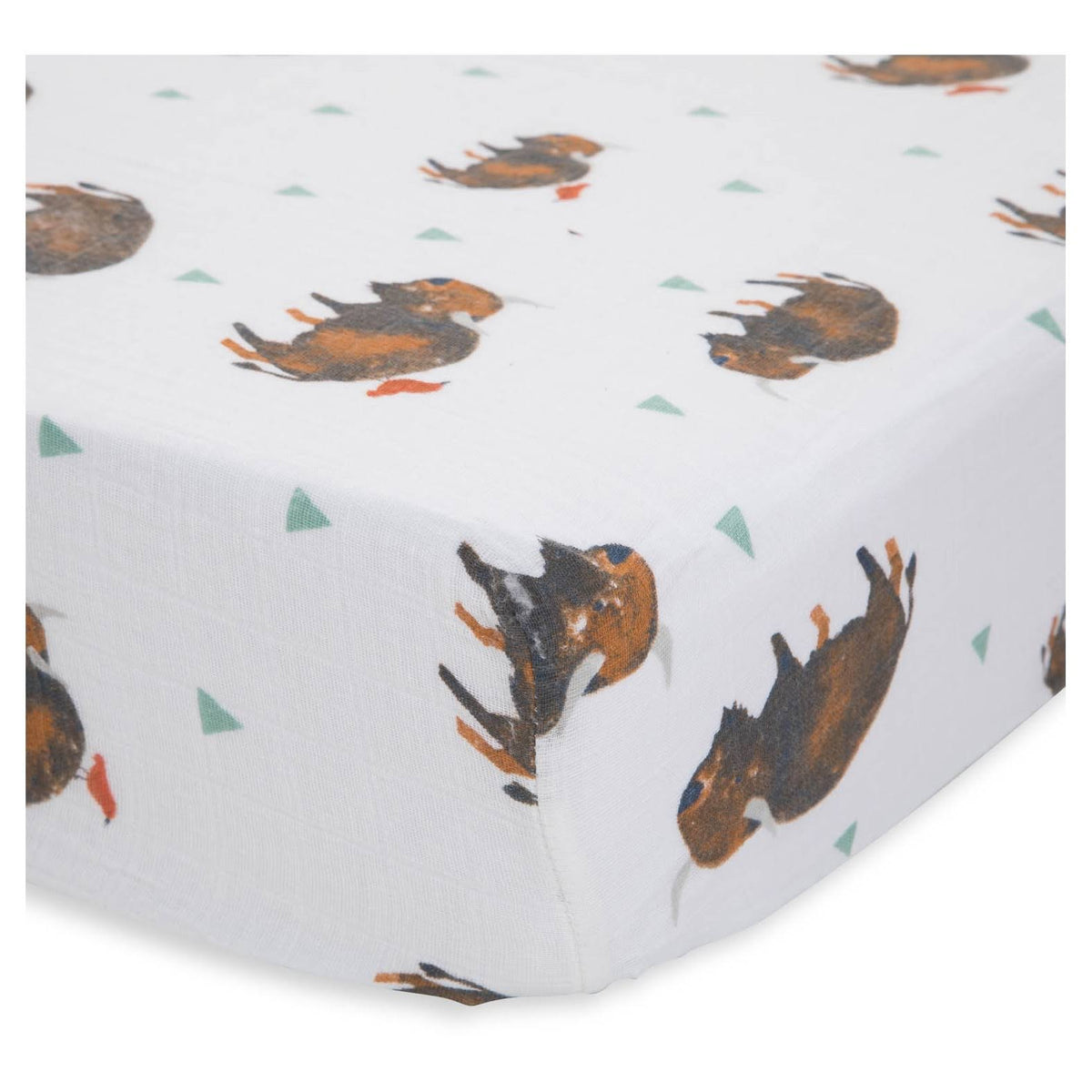 Little Unicorn Cotton Muslin Crib Sheet - Bison