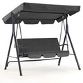 AECOJOY 3-Seat Outdoor Patio Swing Chair, Gray