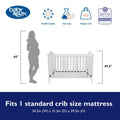 Baby Relax Adele 3 - in - 1 Convertible Crib. White
