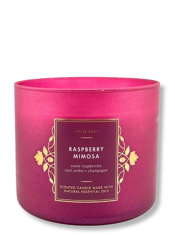 Bath & Body Works Accents | BBW Raspberry Mimosa Candle | Color: Pink | Size: Os | Pixiekitty015's Closet