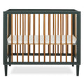 Dream on Me Lucas Mini Modern Crib with Rounded Spindles I Convertible Crib I Mid - Century Meets Modern I Portable Crib