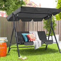 AECOJOY 3-Seat Outdoor Patio Swing Chair, Gray