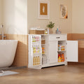 Coffee Bar, Lofka 42" Kitchen Storage Cabinet, Sideboard Buffet Cabinet with 8 Shelves, 1 Drawer