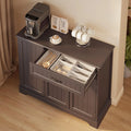 Coffee Bar, Lofka 42" Kitchen Storage Cabinet, Sideboard Buffet Cabinet with 8 Shelves, 1 Drawer