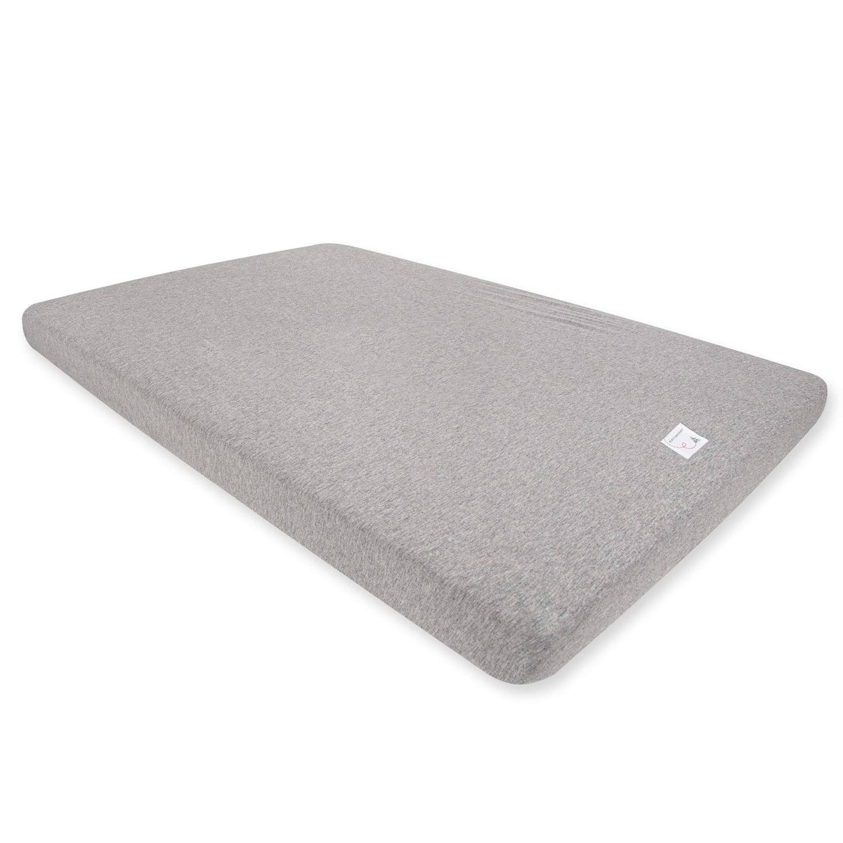 Burt's Bees Baby Organic Cotton Mini Fitted Crib Sheet in Heather Grey