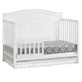 Oxford Baby North Bay 4 - in - 1 Convertible Crib, Snow White, GREENGUARD Gold Certified, Wooden Crib