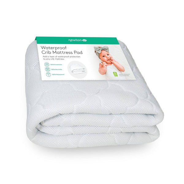 Newton Baby Waterproof Crib Mattress Pad Protector | 100% Breathable Proven to