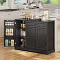 Coffee Bar, Lofka 42" Kitchen Storage Cabinet, Sideboard Buffet Cabinet with 8 Shelves, 1 Drawer