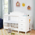 Davinci Charlie 4 - in - 1 Convertible Mini Crib & Changer in White