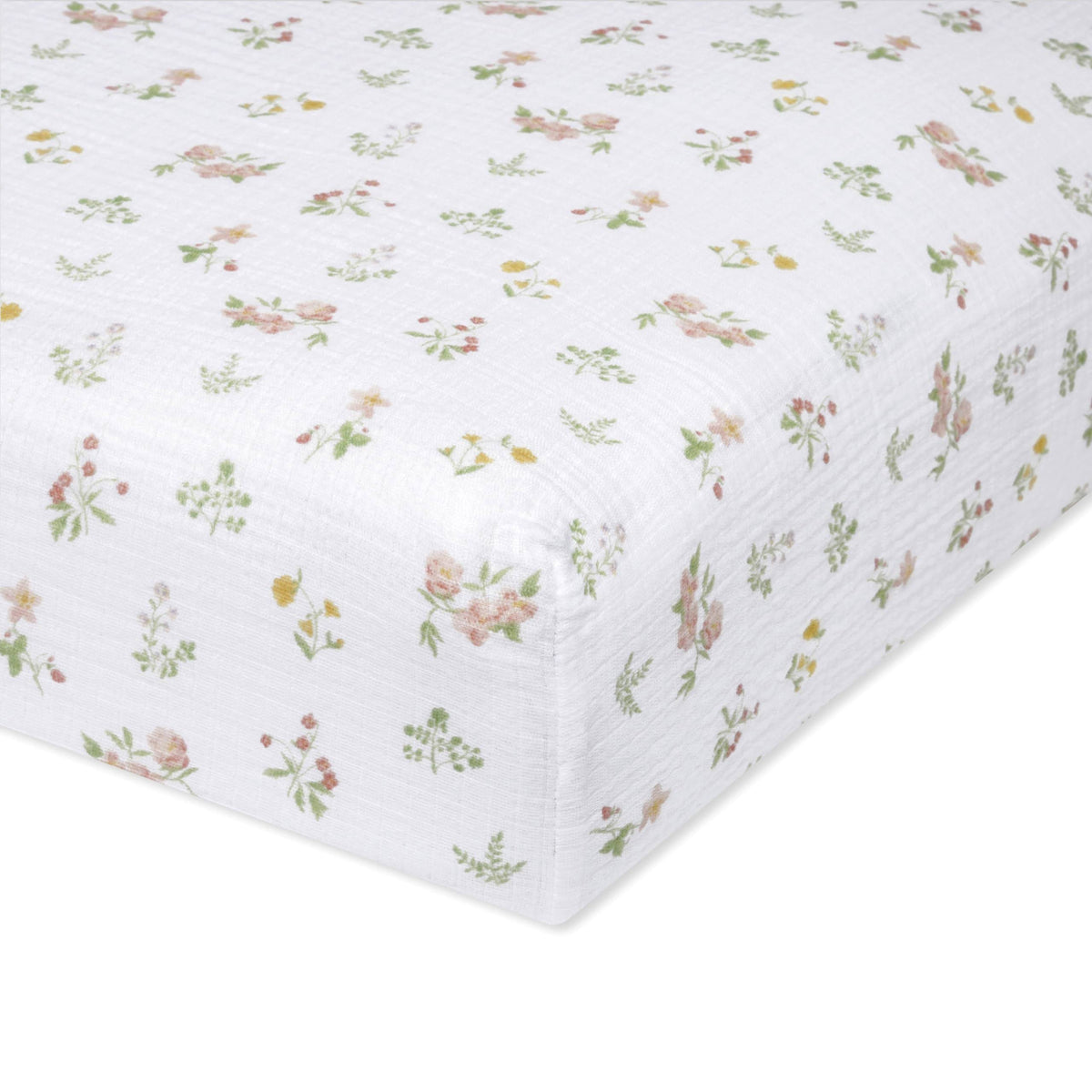 Aden + Anais Essentials Cotton Muslin Crib Sheet in Country Floral