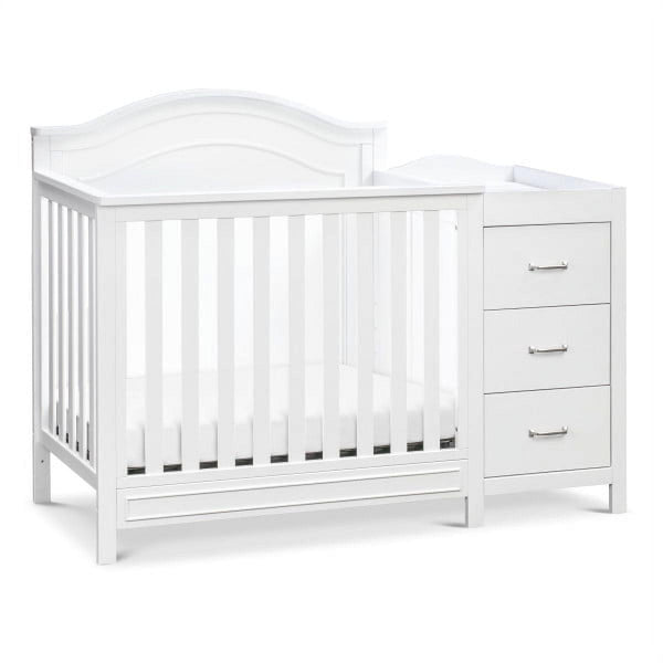 Davinci Charlie 4 - in - 1 Convertible Mini Crib & Changer in White