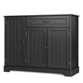 Coffee Bar, Lofka 42" Kitchen Storage Cabinet, Sideboard Buffet Cabinet with 8 Shelves, 1 Drawer