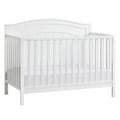 Oxford Baby North Bay 4 - in - 1 Convertible Crib, Snow White, GREENGUARD Gold Certified, Wooden Crib