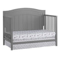 Oxford Baby North Bay 4 - in - 1 Convertible Crib, Snow White, GREENGUARD Gold Certified, Wooden Crib