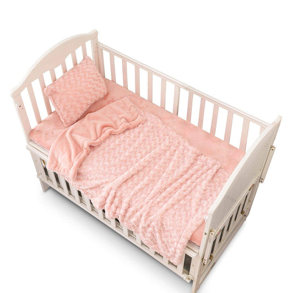 Standard Crib - Toddler Bed 52x28 - Crib Bedding Set Girl - Baby Bedding Crib Set Boy - Nursery Bedding Set - Crib Comforter Set - Set of 3 Baby