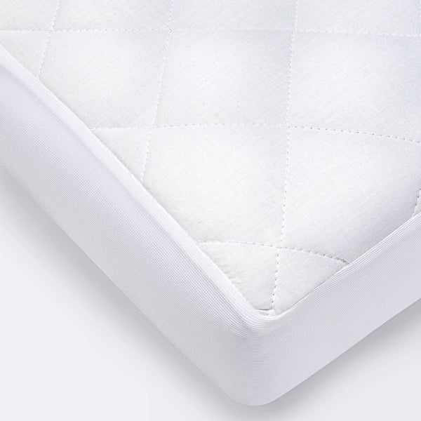 Waterproof Fitted Crib and Toddler Mattress Pad Cover - Cloud Island White