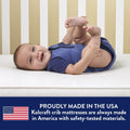 Pediatric 800 Extra Firm Ultra Deluxe. 80 Coil Crib and Toddler Mattress. White