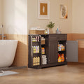 Coffee Bar, Lofka 42" Kitchen Storage Cabinet, Sideboard Buffet Cabinet with 8 Shelves, 1 Drawer