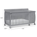 Davinci Kalani 4 - in - 1 Convertible Crib & Changer in Grey